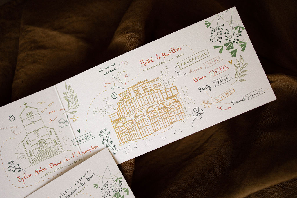 Faire-part mariage sur mesure et personnalisé