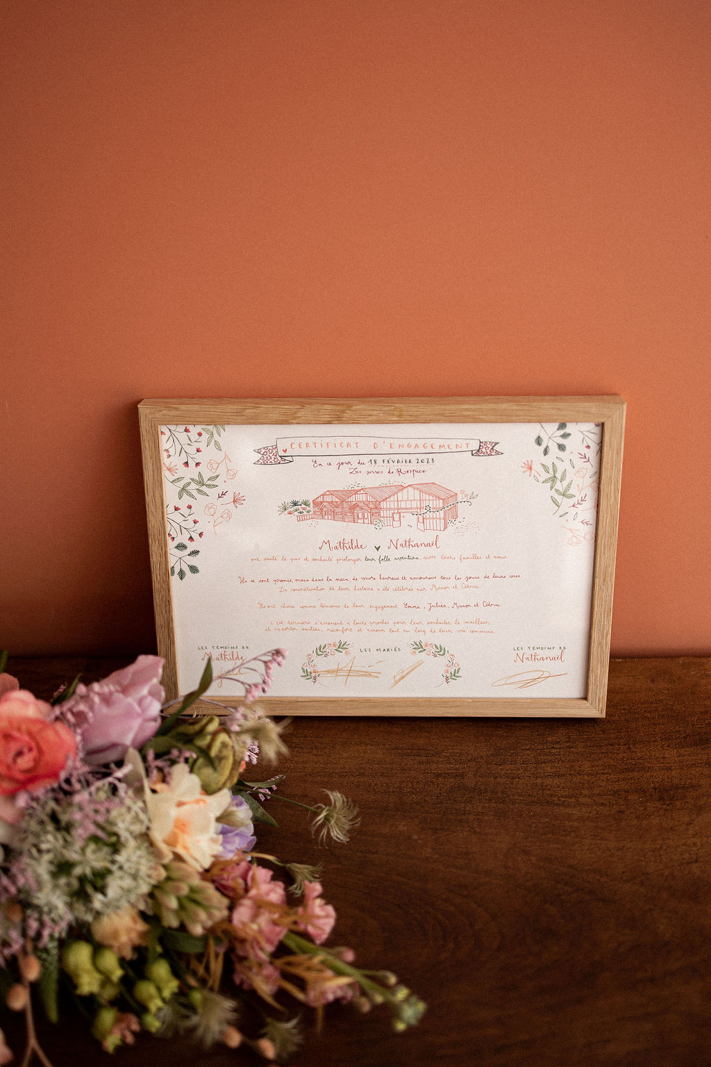 Certificat mariage cérémonie laïque