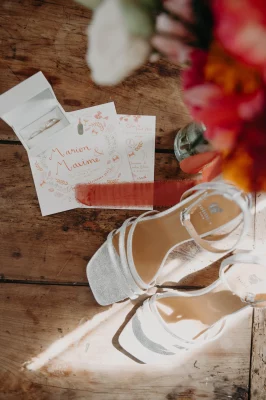 illustration végétale et création sur mesure pour faire-part de mariage