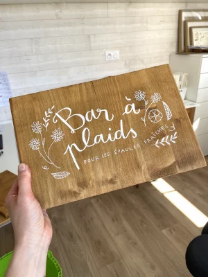 panneau signalétique mariage bois